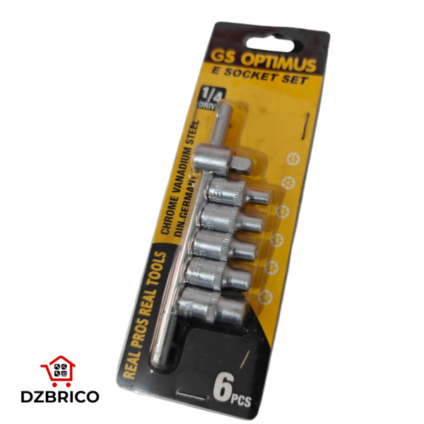 Kit Douille Étoile 1/4" 6 Pièces