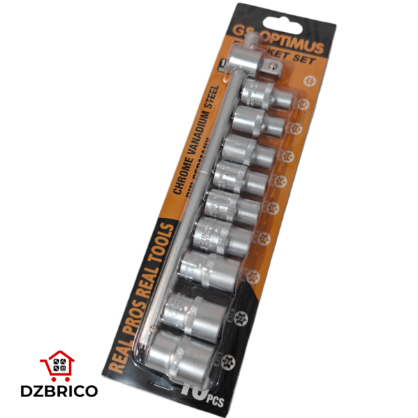 Kit De Douilles étoile E10-24 1/2" 10 Pièces