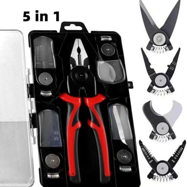 Kit De Pince Interchangeables 5 En 1 Pour électricien Professionnel