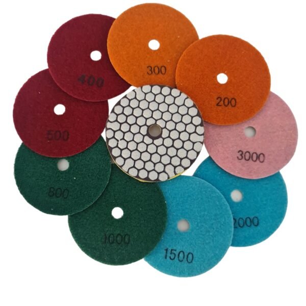 Tampons de poncage et polissage À SEC GR 100-3000