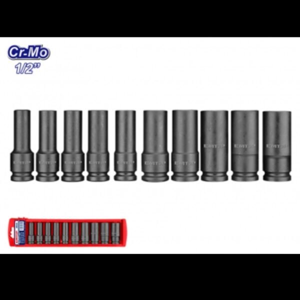 Kit Jeux De Douilles 1/2" 10 Pièces EMTOP