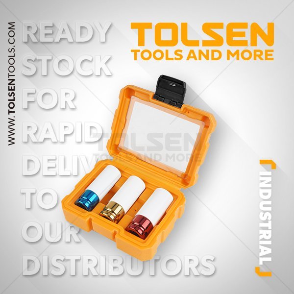 Kit De Cle A Choc CrMo 17-19-21mm 3Pcs TOLSEN