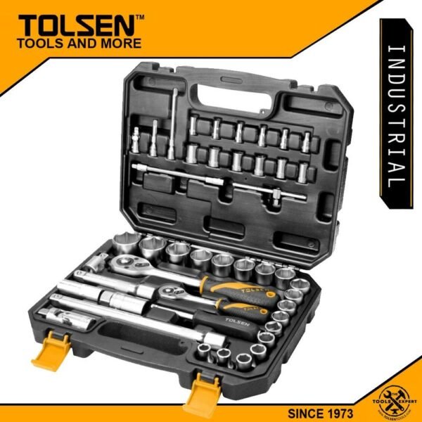 Caisse Douille Cliquet 45Pcs TOLSEN