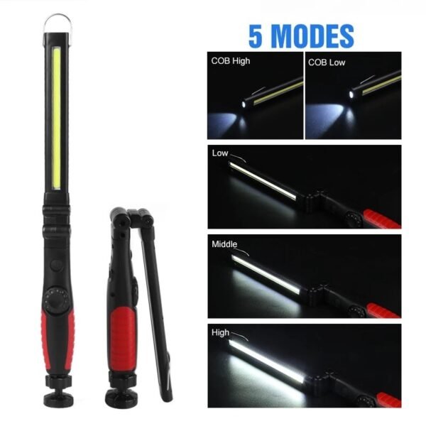 Baladeuse - Lampe de travail Rechargeable à LED avec Base magnétique