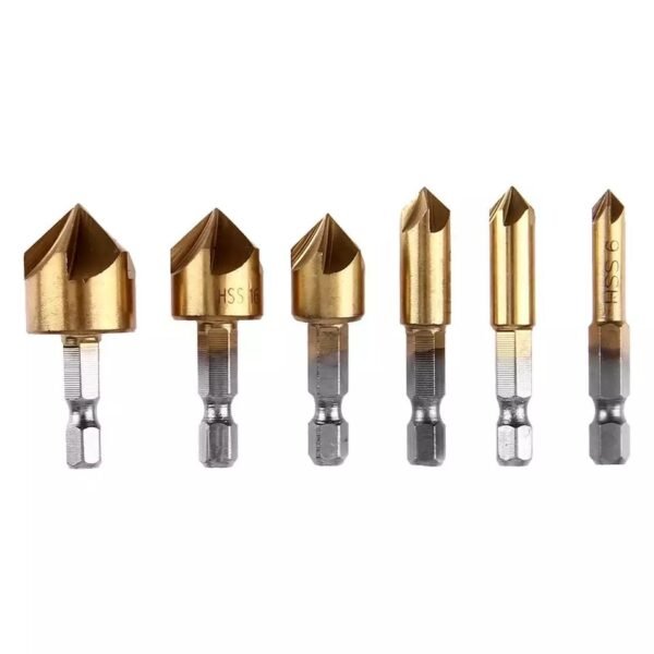 Kit mèche a chanfreiner pour Bois 6Pcs SFT