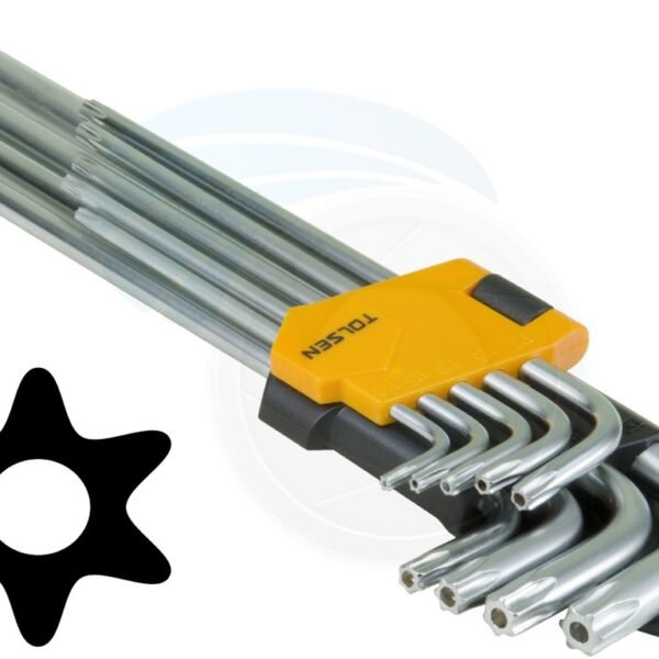 Jeux De Clé Torx gm - Dent Souris - Argent - Tolsen