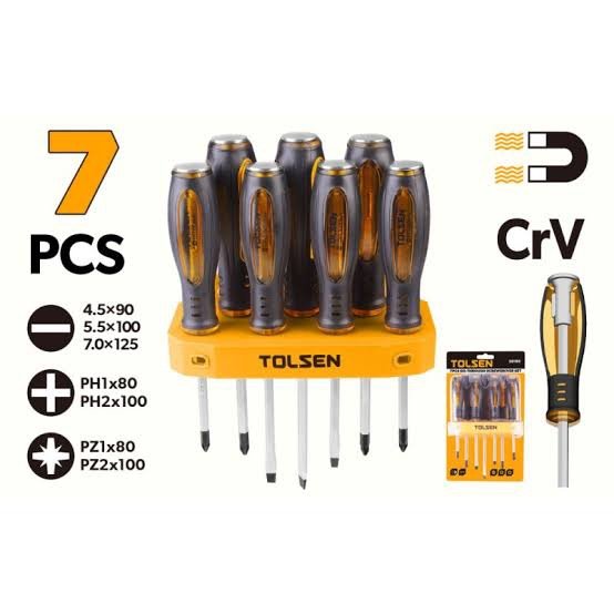 Kit Jeux De Tournevis A Frappe 7 Pieces TOLSEN
