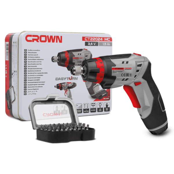 Tournevis Électrique 3.6V - 30 Embouts 3,5Nm CROWN