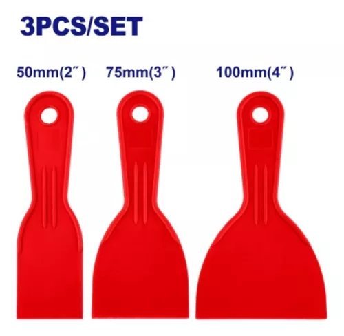 Kit de 3 grattoirs Plastique 50-75-100mm EMTOP
