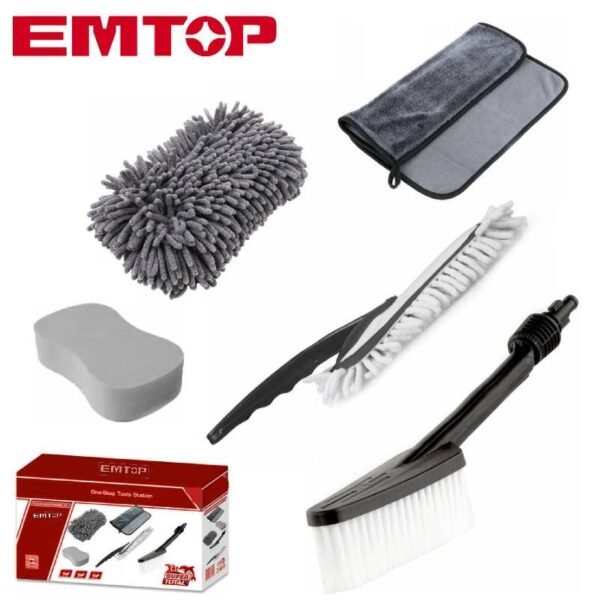 Kit De Nettoyage Voiture 5 Pièces EMTOP