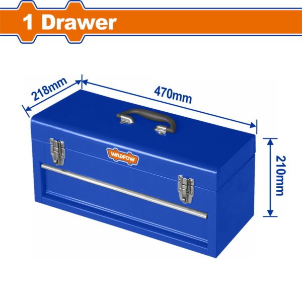 Caisse a outils metallique 470x218x210mm WADFOW