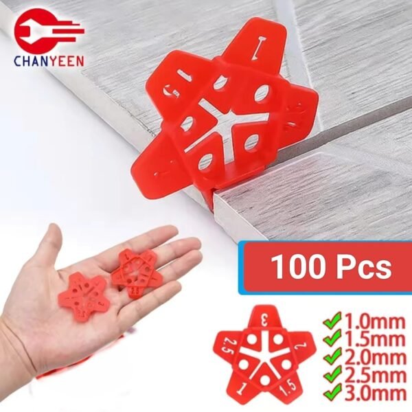 100 Pcs Croisillon Carrelage Autonivelant pour les joints de 1mm a 3mm