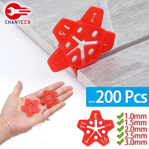 200 Pcs Croisillon Carrelage Autonivelant pour les joints de 1mm a 3mm