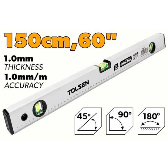 Niveau a bulle aluminium 150cm TOLSEN