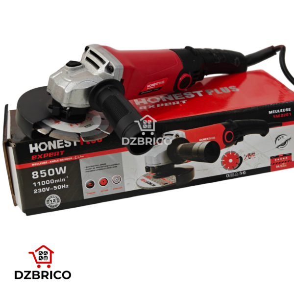 Meuleuse d'angle 115mm 850W Avec disque HONESTPLUS