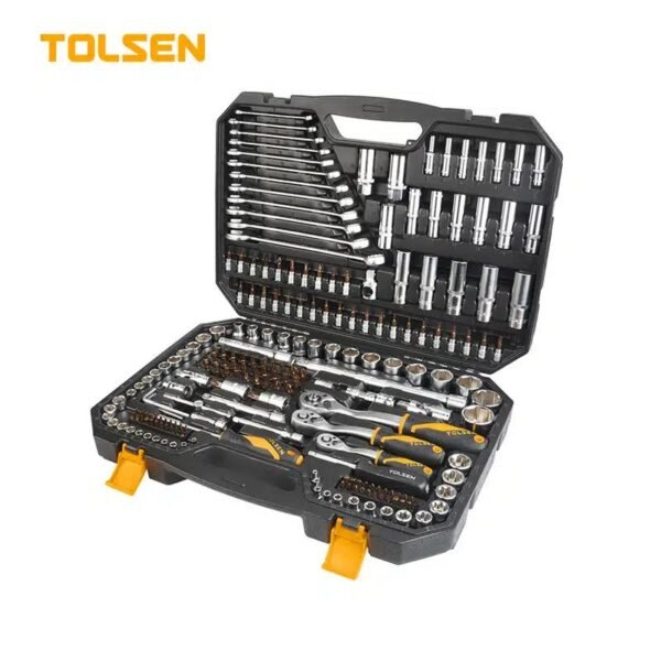 Caisse A Outils mécanique cliquet 216 Pièces TOLSEN