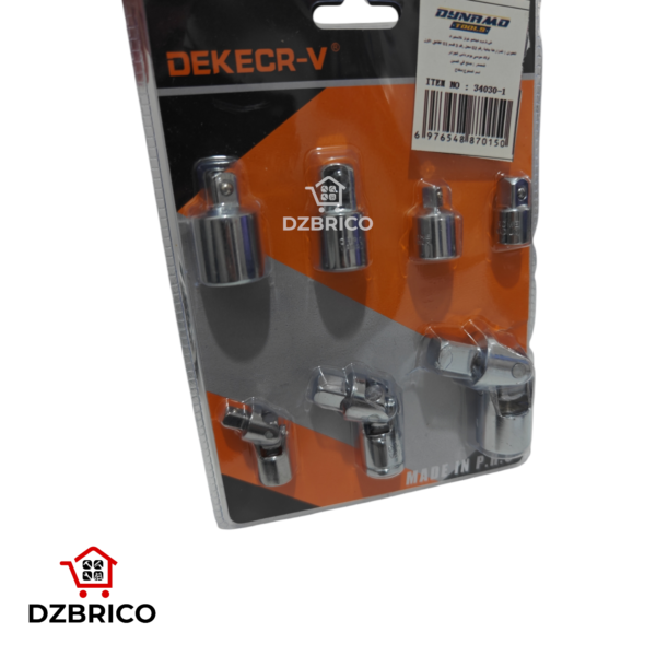 Kit adaptateur et augmentateur de douilles 7 pièces