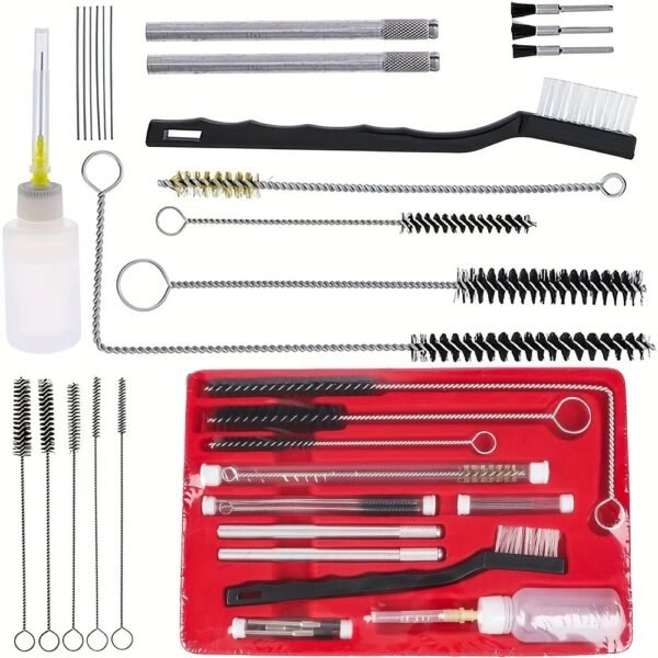 Kit de nettoyage et brosse pistolet de pulvérisation 27 pièces