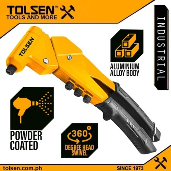 Riveteuse A tête pivotante industriel 11" TOLSEN