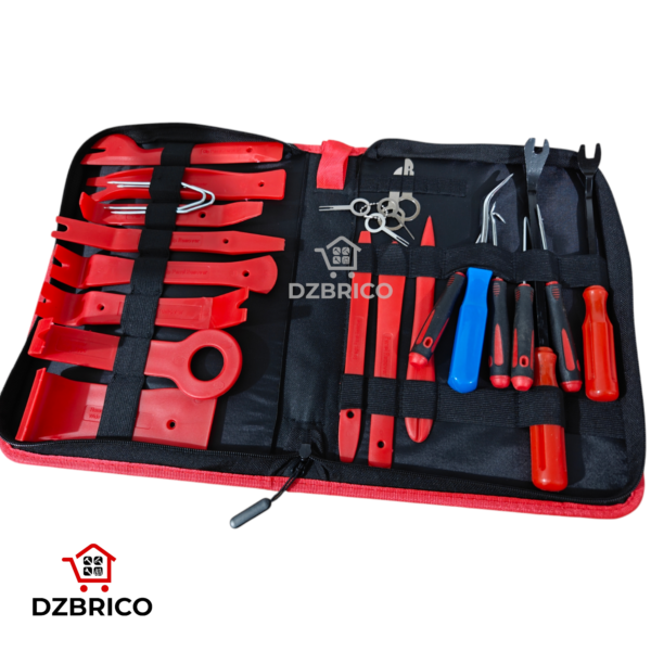 Kit arrache garniture auto, décor porte et tableau de bord 25 Pièces SFT