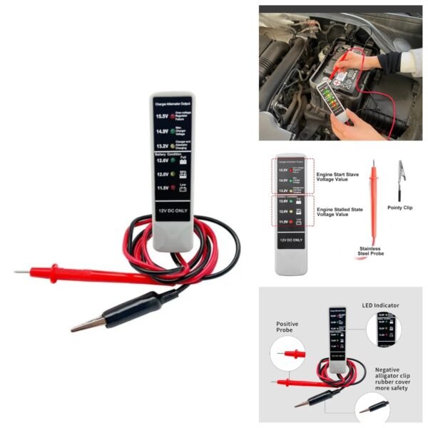 Testeur de batterie et alternateur de voiture 12V SFT