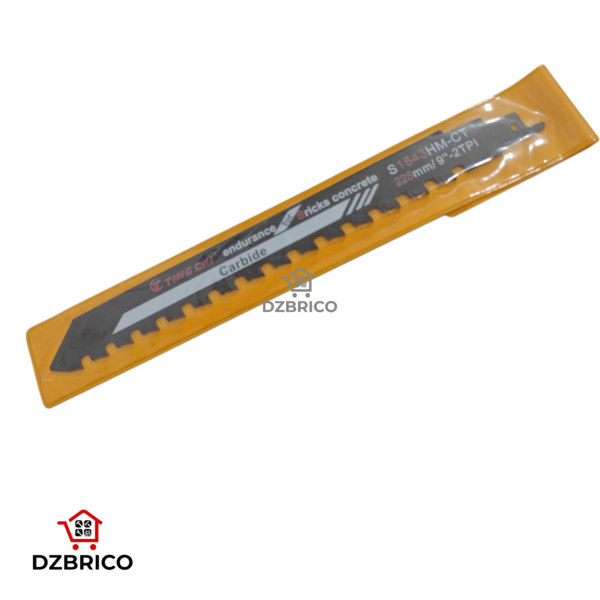 Lame Carbure scie a sabre alternative pour couper le brique et le bois 225mm