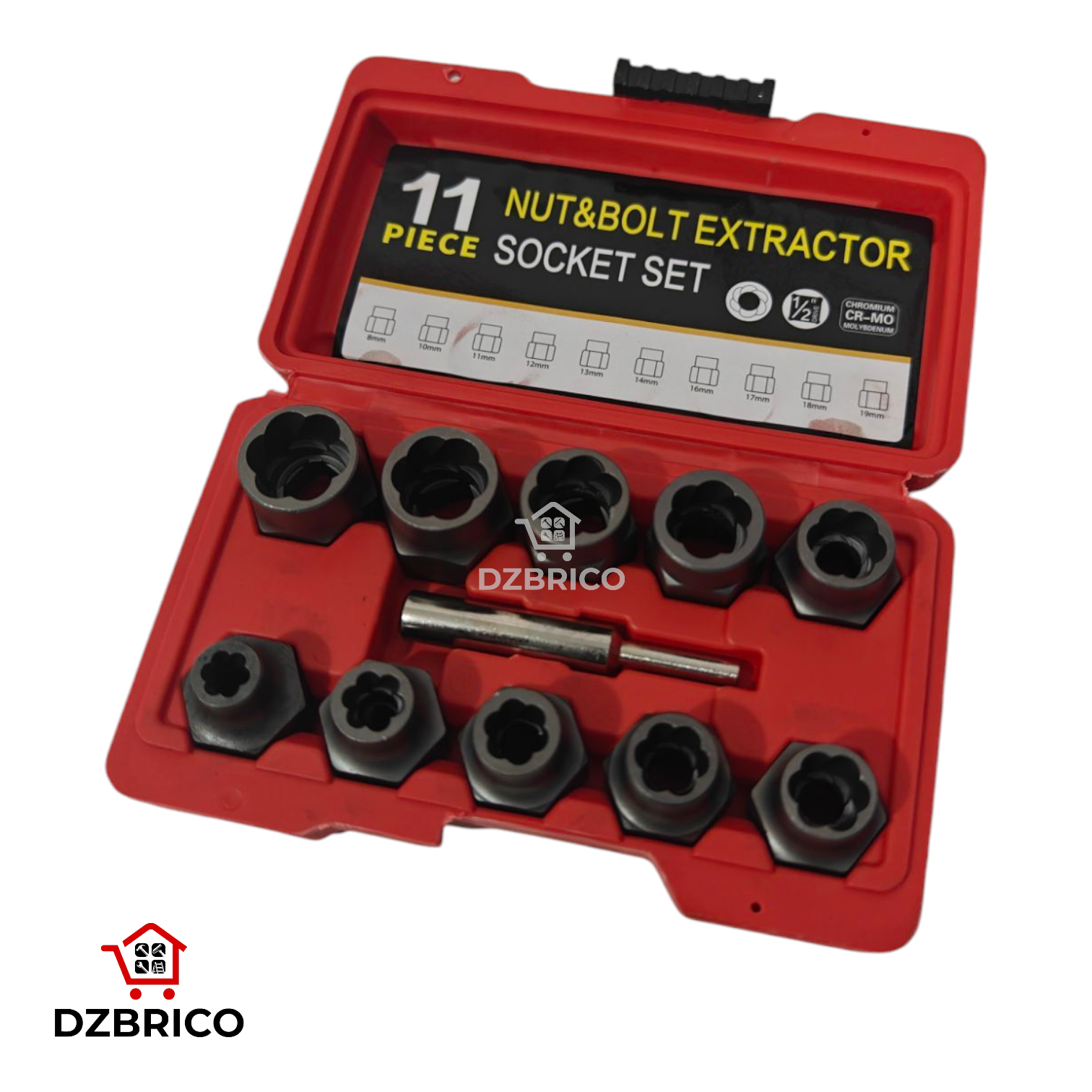 Caisse extracteur ecrou 11 Pieces