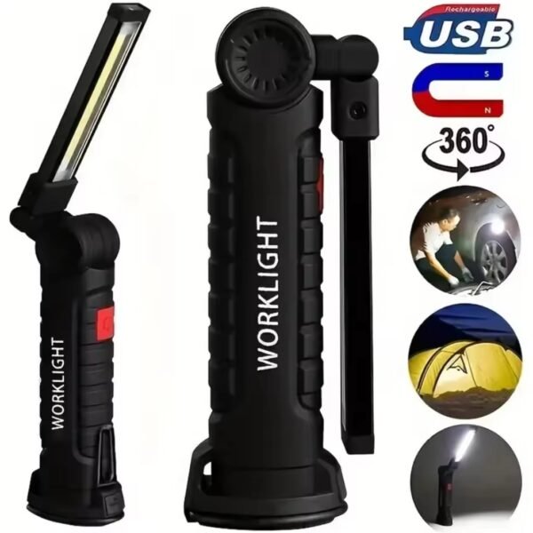 Baladeuse de chantier COB Torche Rechargeable