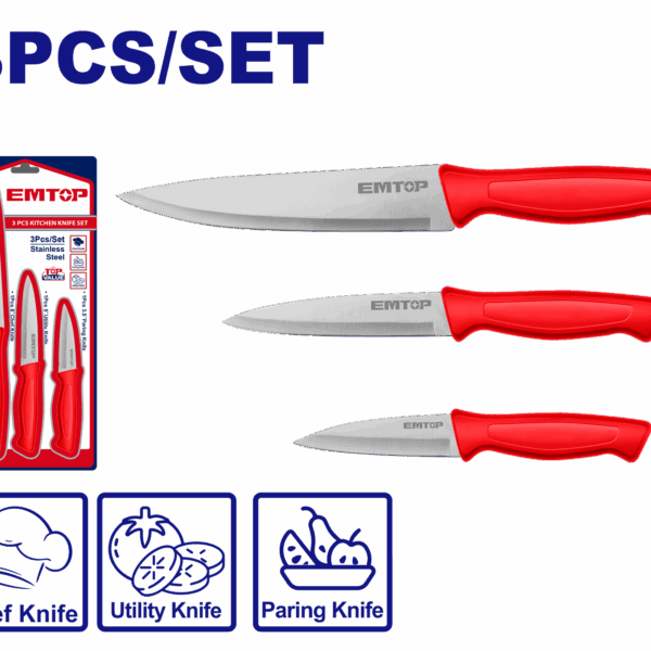 Kit de couteau 3 pièces EMTOP
