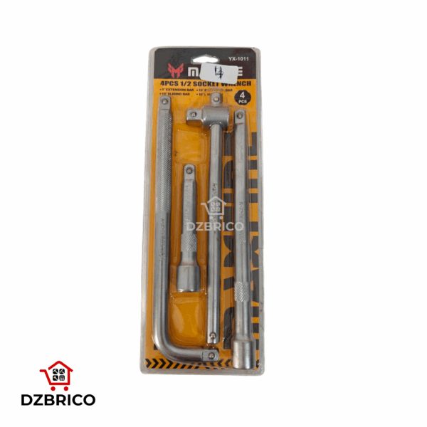 Kit jeux de ralonge 1/2" 4 pcs maxfine