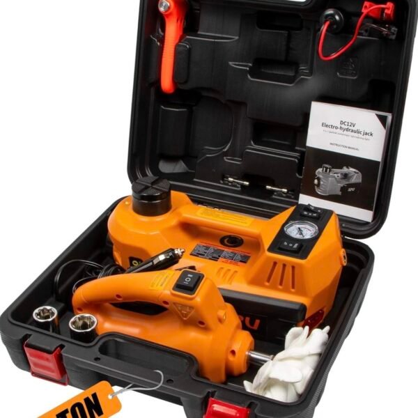 Kit de dépannage Cric compresseur et clé a choc 12V BEETRO BE0091