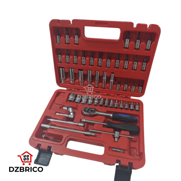 Coffret de douilles a cliquet 1/4" 53 Pièces
