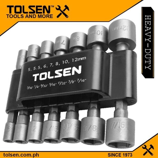 Kit d'embouts douille 5-12mm 14Pcs TOLSEN