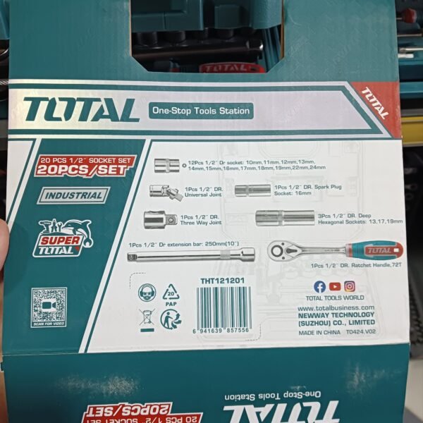 total caisse douille 1/2 20pcs